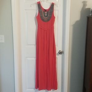 As U Wish tribal embroidered maxi dress S